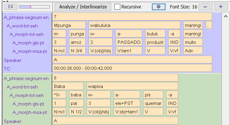 Customized Interlinearization Panel