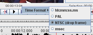 Timecode formats