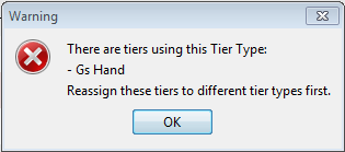 Tier type is used